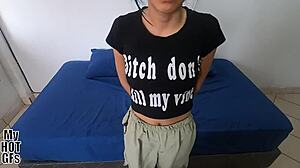 apenas legal 18 year old tries new cock riding casting