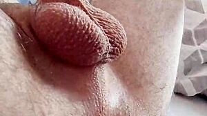 hot spontaneous prostate massage leads to massive cumshot explosion
