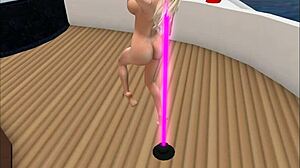 kassie dances cameltoe lap for club pornstars