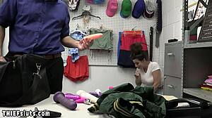 busty indica flower fucks cop on cctv after striptease