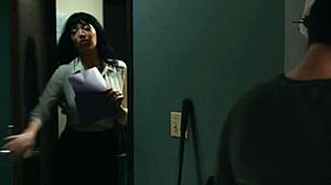 what if desperate big tits milf drops to knees for taboo office blowjob