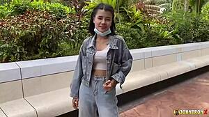 Creampie young Thai MILF after her amazing POV blowjob