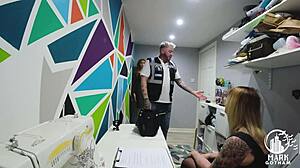 Lola Eastking Shoplifting Slut Begs for Nerd POV Pounding