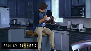 step brother crushes on hot step sister finally fucks her doggystyle wet pussy