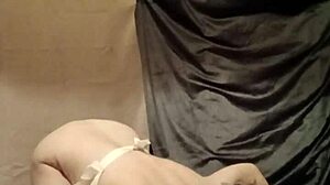 2025 Slave Maid Flaunts in Tiny Apron Humiliation