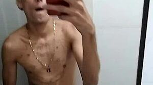 just jerking off in the bathroom after soccer game feels so good solo