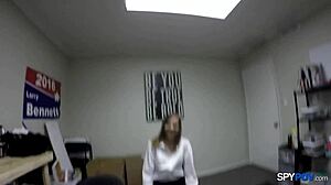 Spy POV Harvard Grad Pounds Molly Manson's Shaved Teen Pussy