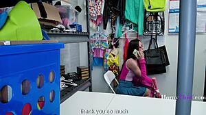 stepmom rides cowgirl after cop catches her in kinky garage ffm