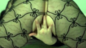 How's this wide dildo gaping my hairy asshole while fingering plump pussy to clitoral orgasm?