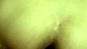 brunette latina mother-in-law's ass eaten then cum dumped during workout