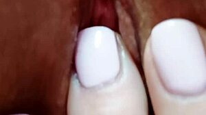 Horny Mature Blonde Massages Huge Beefy Pussy