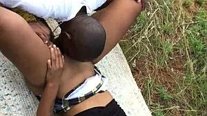 ebony cheerleader unleashes homemade seduction in steamy amateur romp