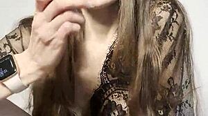 Milf rides vibrator saddle hard to massive orgasm