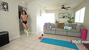 Oh God, Little Puck's Big Tits Bounce Wild in Gym Fuck!