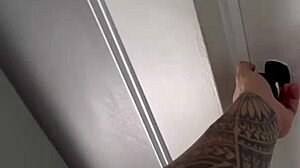 brazilian fitness babe wakes to boyfriend's creampie cowgirl in lingerie