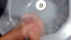 just jerking off in the bathroom after soccer game feels so good solo