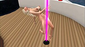 kassie dances cameltoe lap for club pornstars