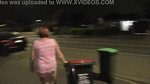 kiwi trashy milf gets PISED ON in busy street public disgrace!