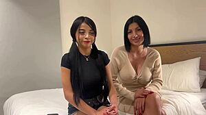 19-year-old huge natural tits teen tempts stepmom's first porn casting interview