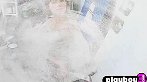 😍 all natural milf strips rips clothes poses sexy tits pussy exposed 🔥