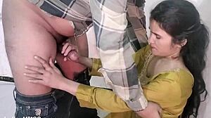 indian wife pussy stretched by huge circumcised cock creampie