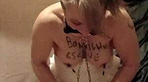 2025 Slave Maid Flaunts in Tiny Apron Humiliation