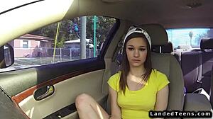i'm that petite 18+ hitchhiker slut fucking hard outdoors in pov with huge cock