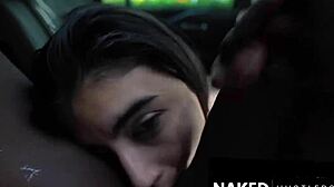 mexican milf deepthroats bbc in suv then rides it doggystyle 😍💦