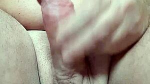 handjob finale builds to explosive climax moment