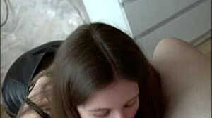 Girlfriend Sucks Balls Deep and Swallows Every Cum Drop