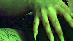 Fuschia Leopard S4 Milf Licks Tattoo Pussy Close-Up Homemade Style