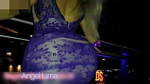 angel lima flashes her pussy outdoors no panties peruvian style