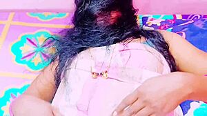 Stepson Fucks Telugu Stepmom with Dirty Bedroom Talks