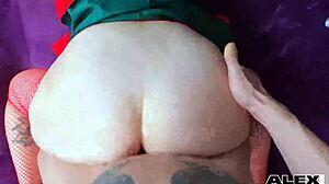 Curly Mature Betty's Buttplug Wet Orgasm Big Dick Ride