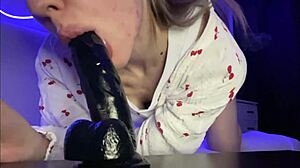 wanna watch me deepthroat your monster cock daddy?