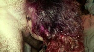 18+ slut lunar chokes on double blowbang draining squad cum