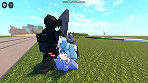 Whoreblox Gangbang Erupts in Creampie Cumshot Frenzy!