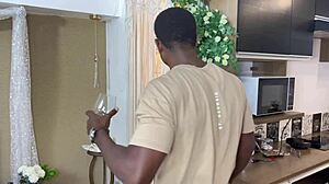 corno called 2 buddies to rip clothes and face fuck his skinny wife on honeymoon... cum dripping everywhere