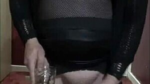 mark wright craves ass piss and cum tasting as bisexual crossdresser