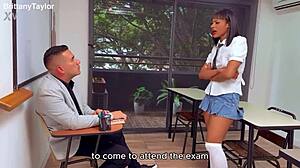 i sneak fuck my strict school principal's tight pussy doggystyle in his car again to skip punishment and exams pov