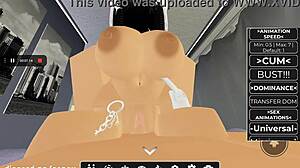 futa pounds her huge tits girlfriend's tight pussy