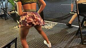 Skinny teen gangbanged rough on street carnival dripping cum everywhere