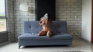 Gorgeous Flytoday begs for squirting help while fingering tight pussy