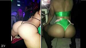 stripper battles bartender in big booty licking contest showdown