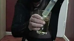 mark wright craves ass piss and cum tasting as bisexual crossdresser