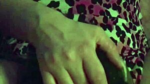 Fuschia Leopard S4 Milf Licks Tattoo Pussy Close-Up Homemade Style