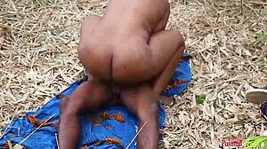 Ebony Queen Bush Banged Morning Workout Ranch Trainer Multiple Cumshots