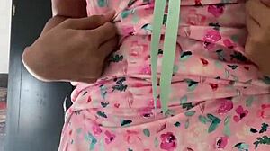 Innocent Pajama Girl Caught Flashing On Hidden Spy Cam