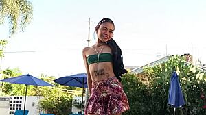 petite asian princess 18+ fights off giant monster cock attacks