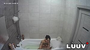 Emily's tattooed amateur reality show flashes tits in private call